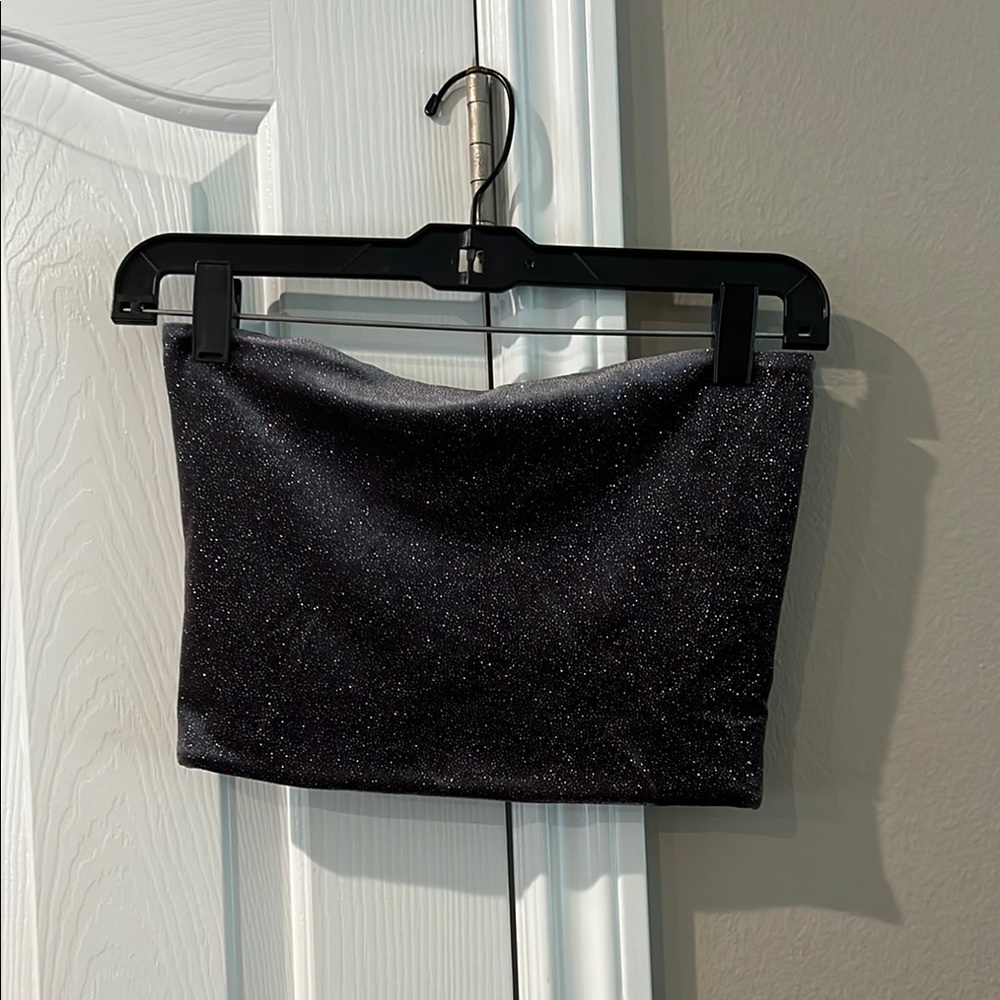 Elegant Black Glitter bralette